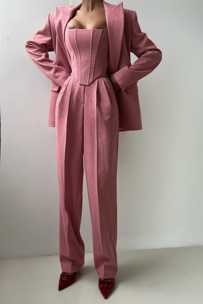 Dolce™ - Dreiteiliges Set mit doppelreihigem Blazer