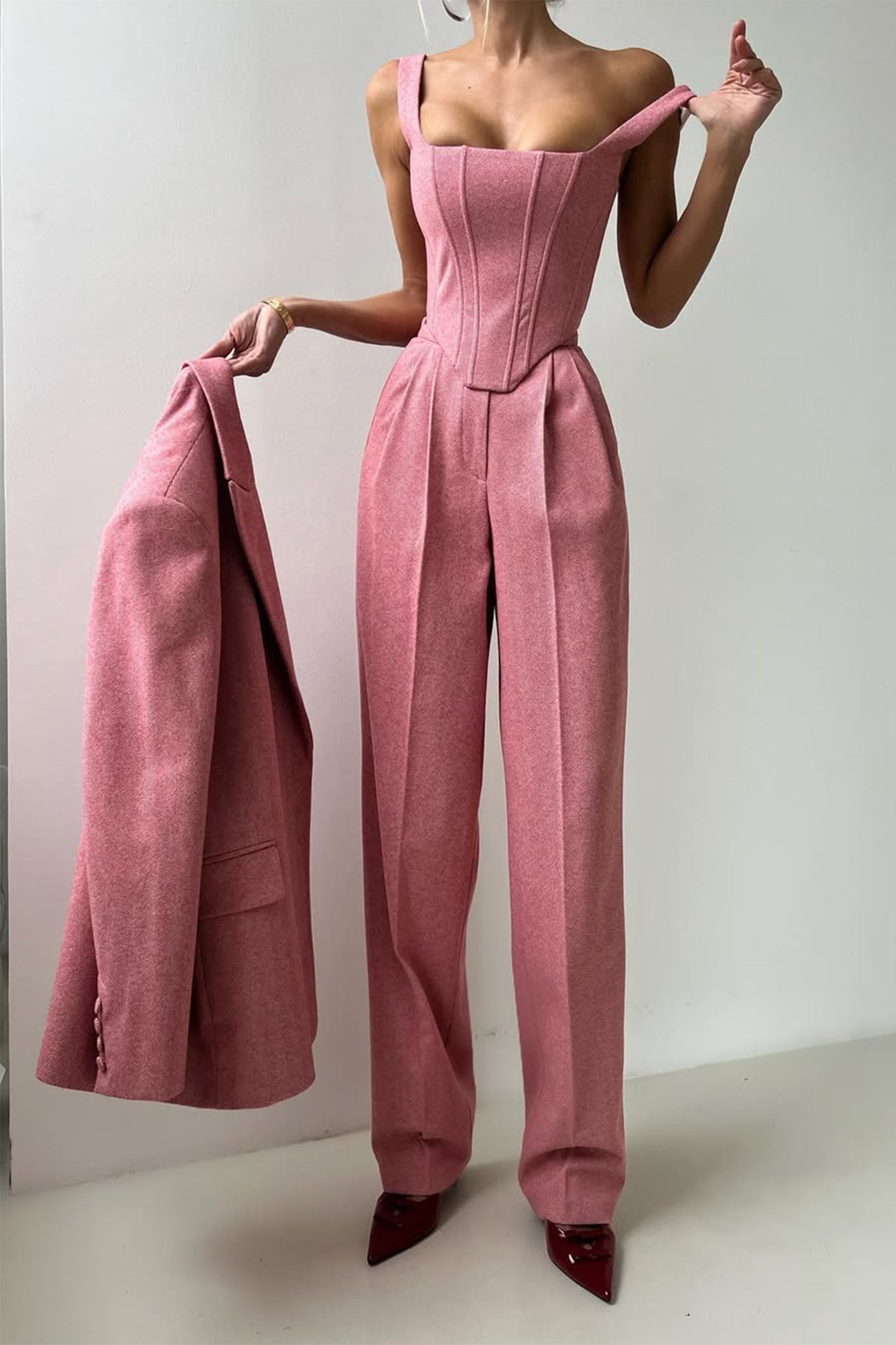 Dolce™ - Dreiteiliges Set mit doppelreihigem Blazer