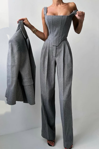 Dolce™ - Dreiteiliges Set mit doppelreihigem Blazer