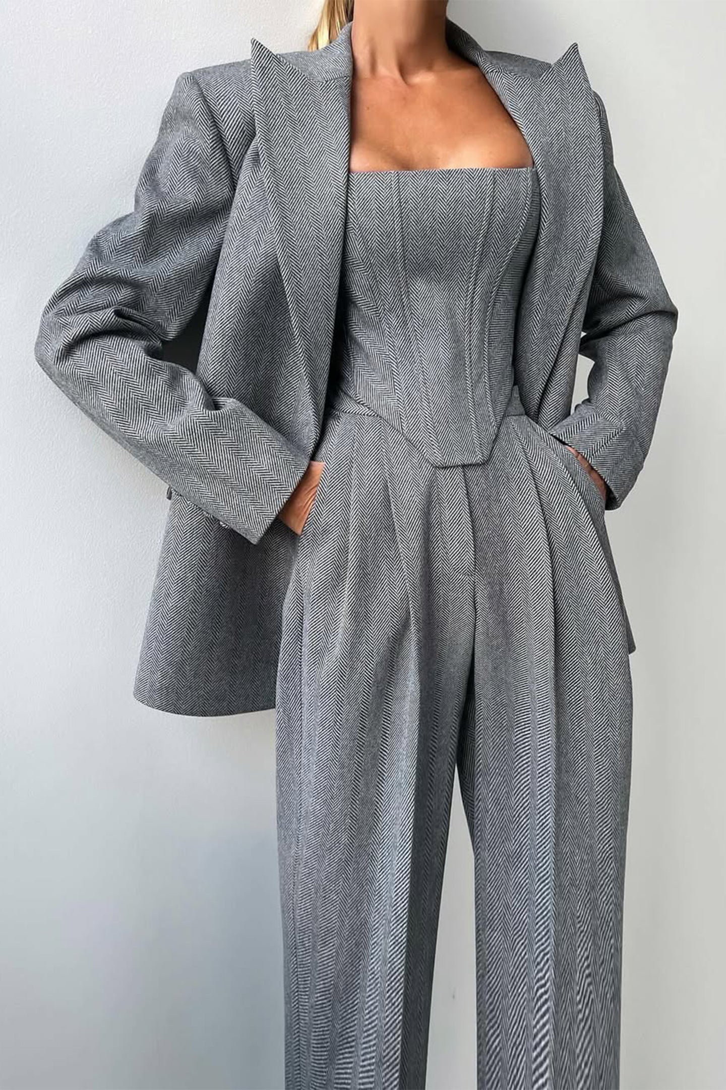 Dolce™ - Dreiteiliges Set mit doppelreihigem Blazer