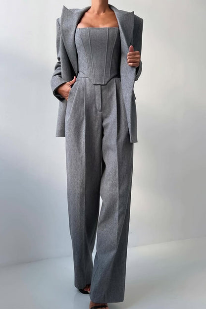 Dolce™ - Dreiteiliges Set mit doppelreihigem Blazer
